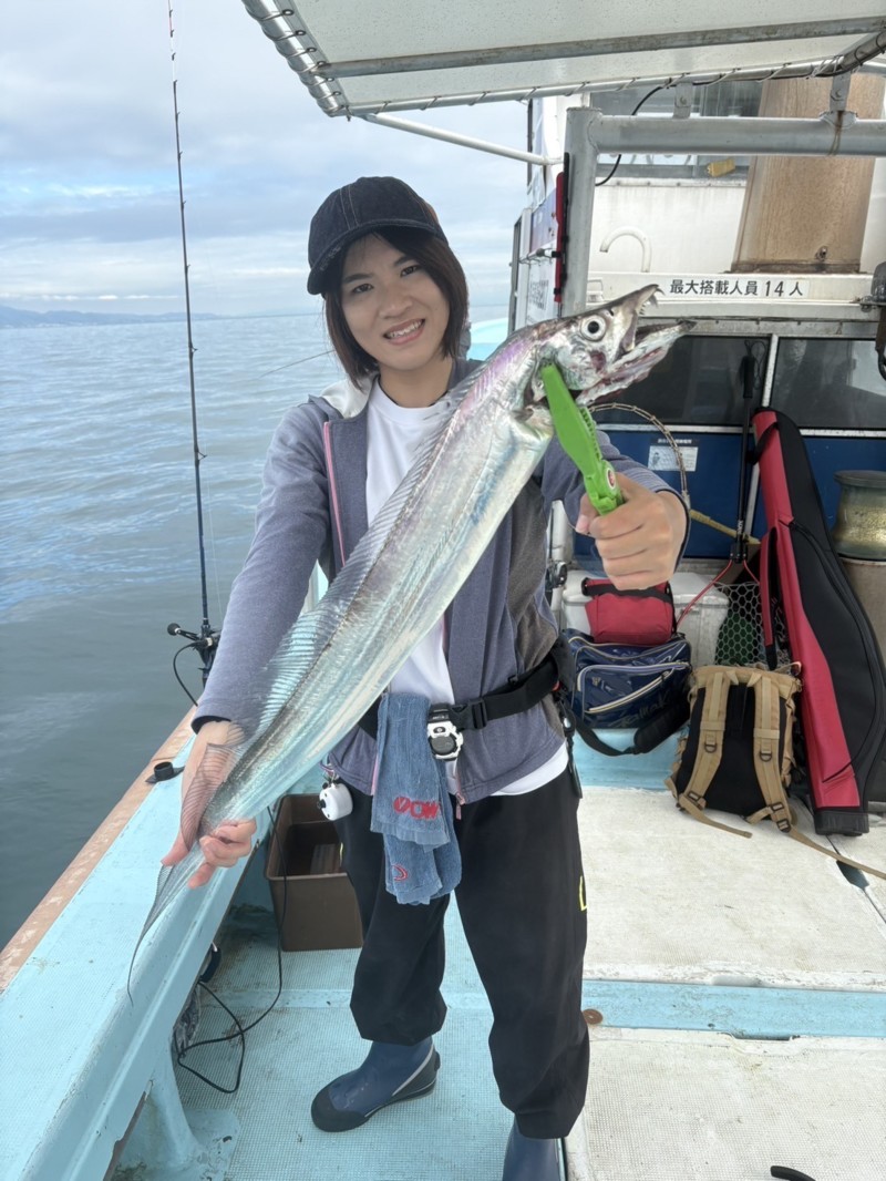 淡路島洲本沖「義丸」さんでテンヤのタチウオ釣果