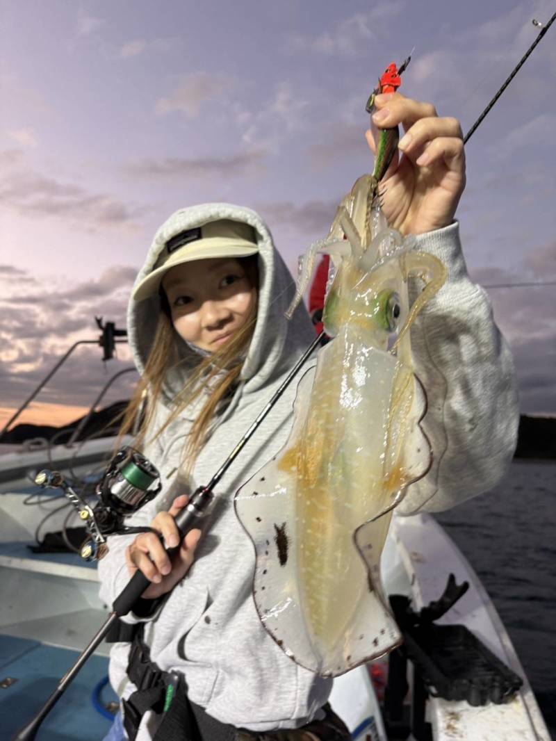 和歌山県きしゅう丸のティップランでアオリイカ釣果