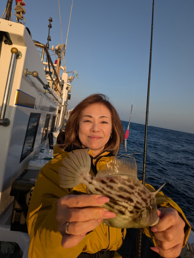 和歌山県日高町の釣船『岬丸』でカワハギ釣果