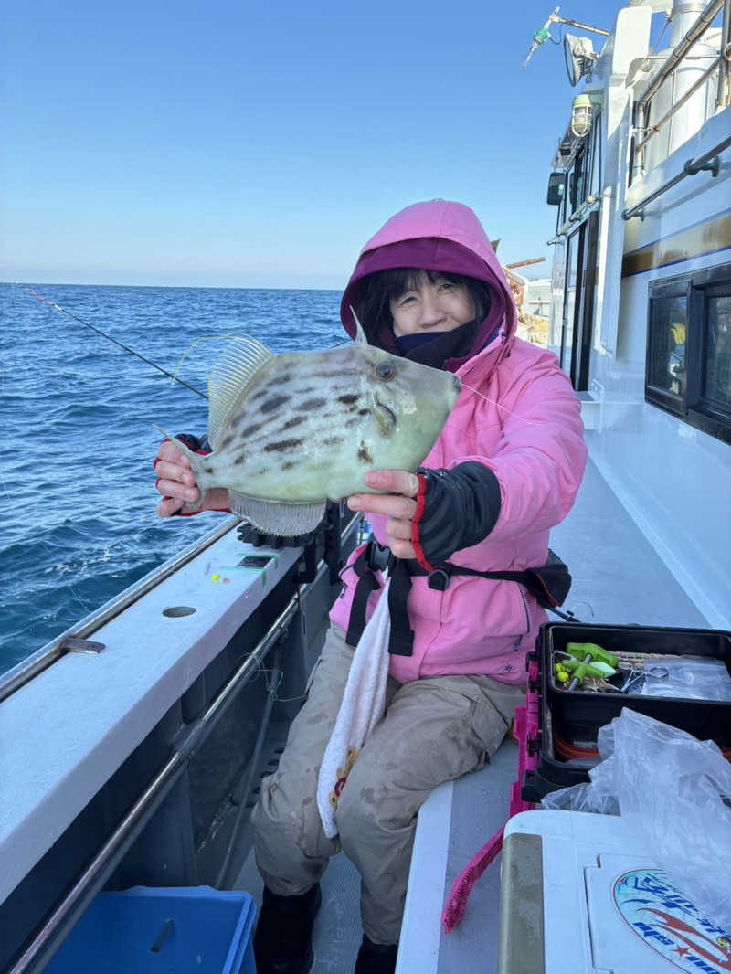 和歌山県岬丸船カワハギ釣果