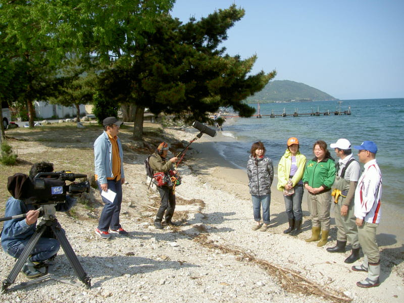 「琵琶湖 北小松」稚鮎釣り ビッグフィッシング取材撮影