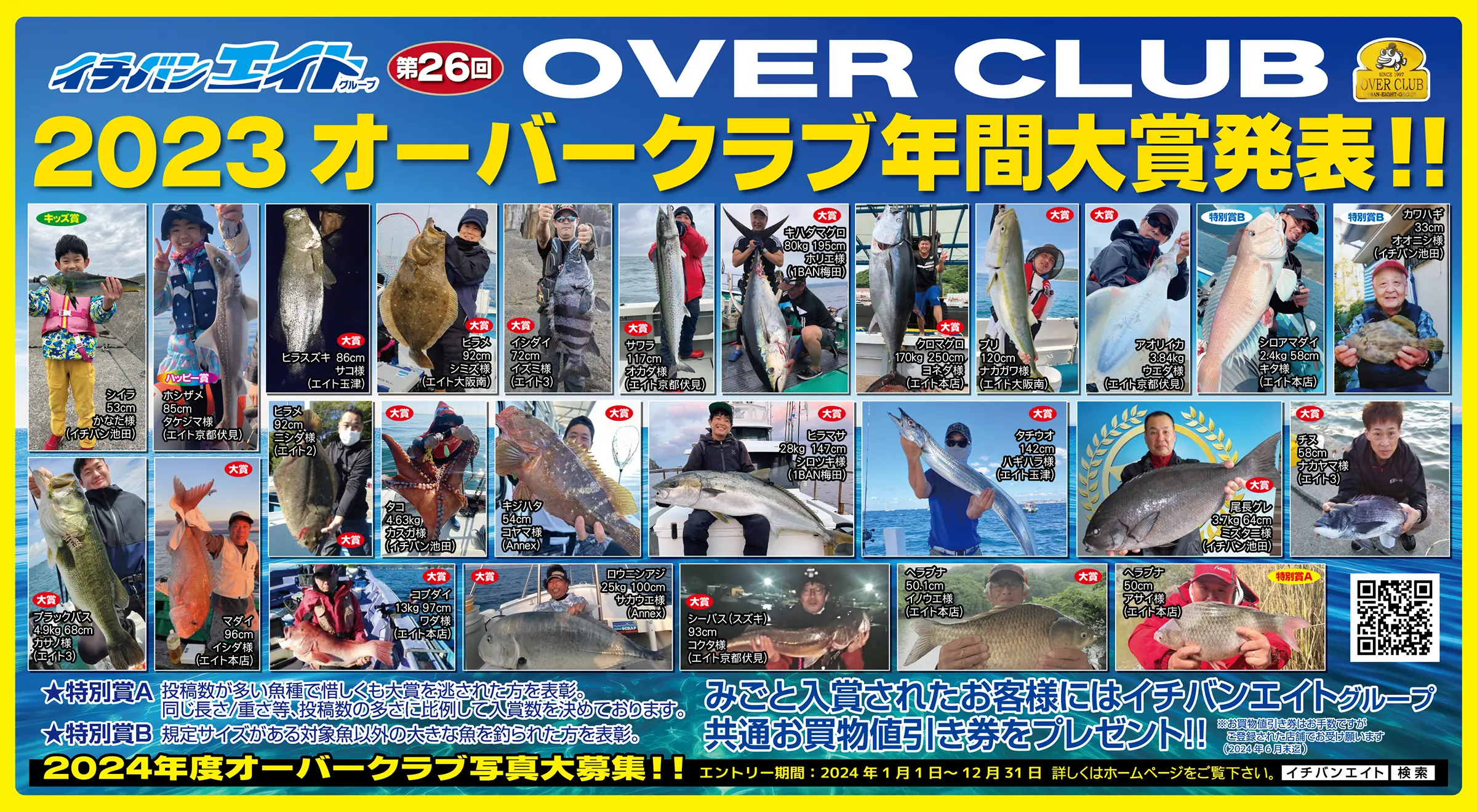 第25回オーバークラブ 2023 年間大賞発表！